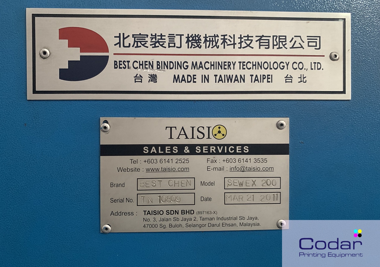 Used 2011 Best Chen Book Sewer BC200 - Image 2